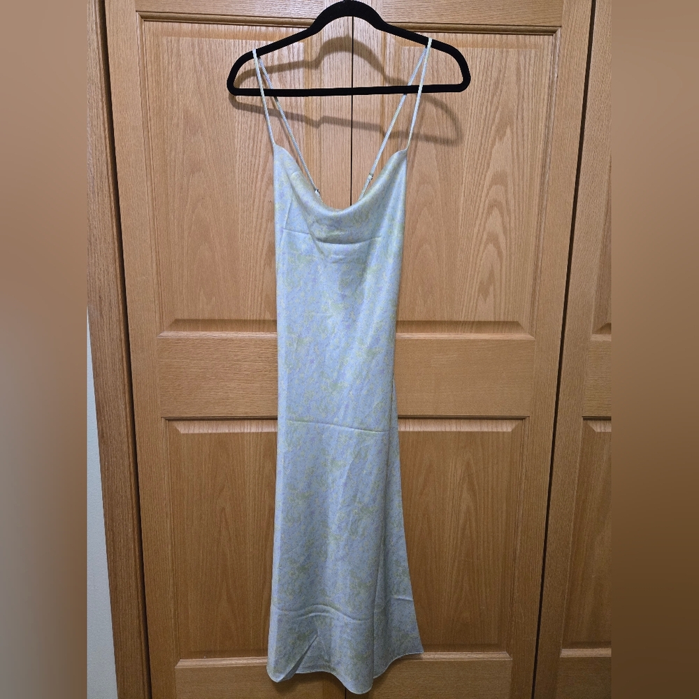 Lucy Paris Pastel Green and Cream Dress